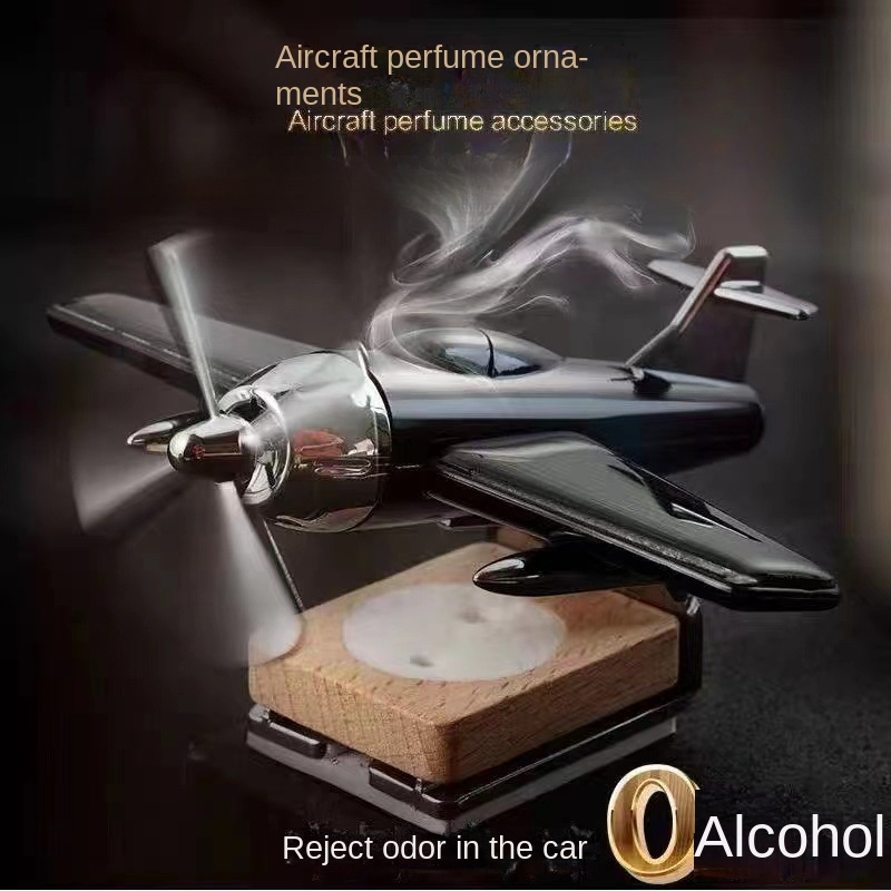 Solar Aircraft Car Perfume Ornament Car Solid Aromatherapy Car Decoration Light Fragrance Products