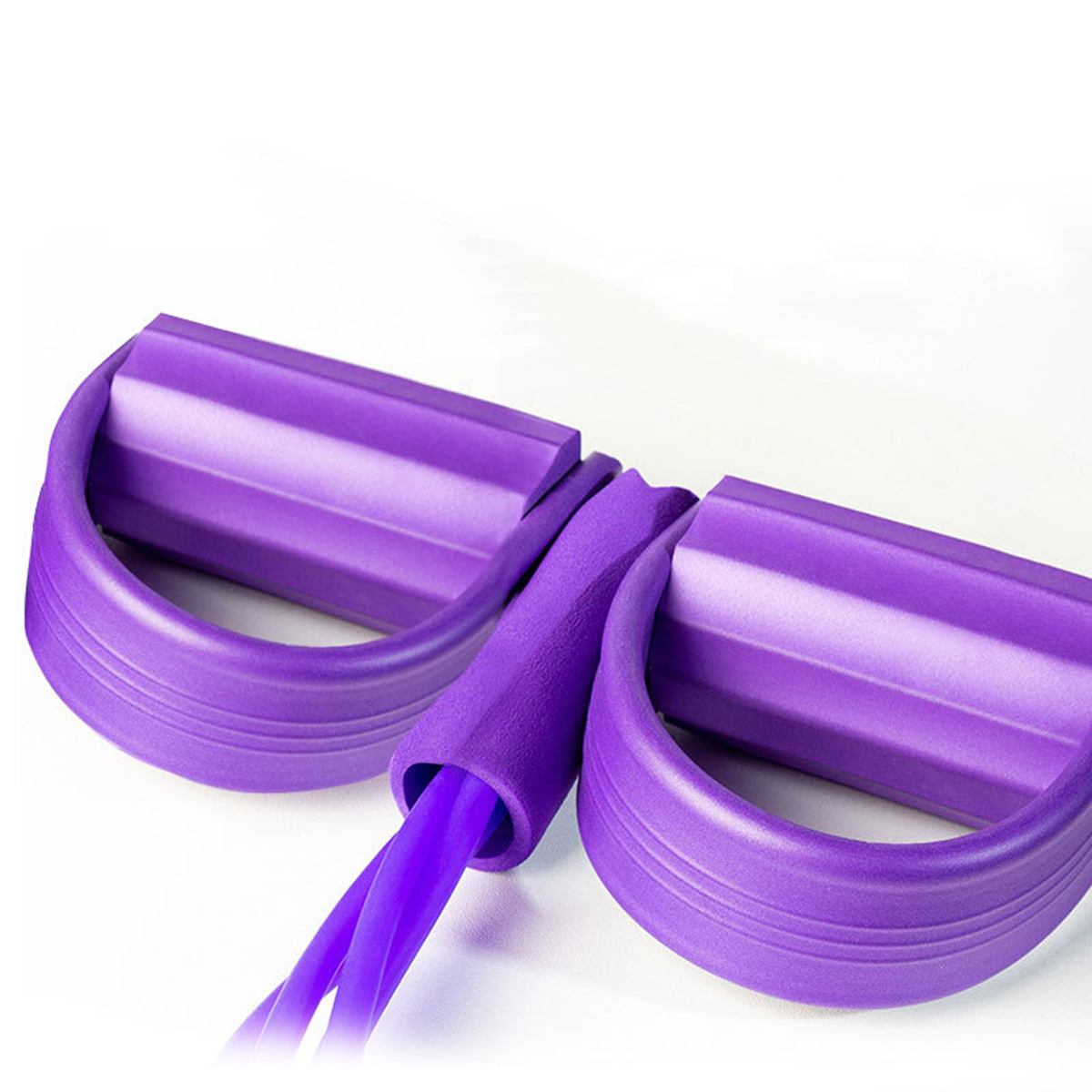 4本チューブ式テンショナー多機能家庭用フィットネスヨガ腹筋強化弾性バンドテンションロープ腹筋補助器具