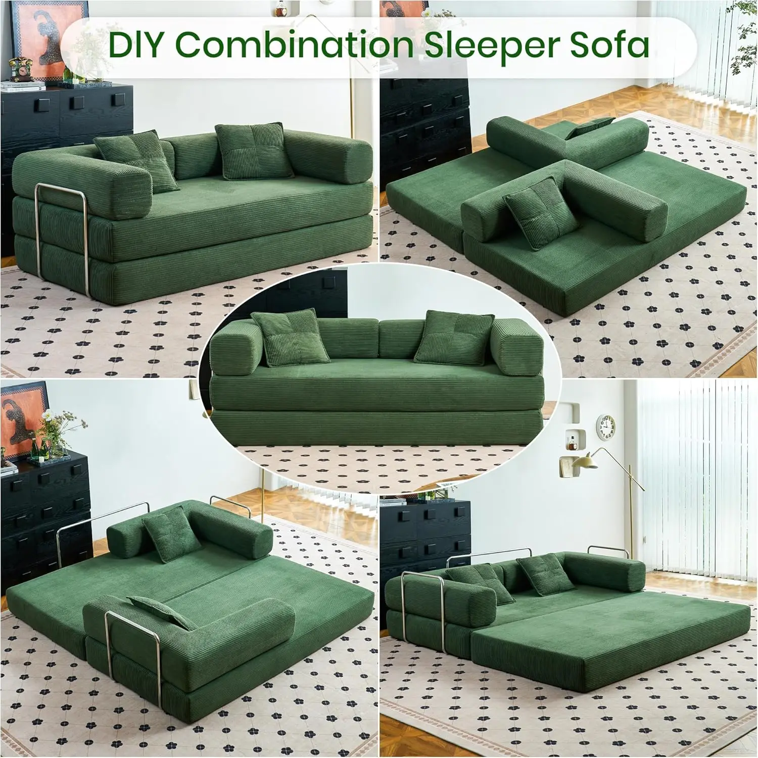 2025 New Design Corner Style Vacuum Compression Fabric Sofa Compressed Bed Set Home Apartment Hotel Living Room Sofa Bed