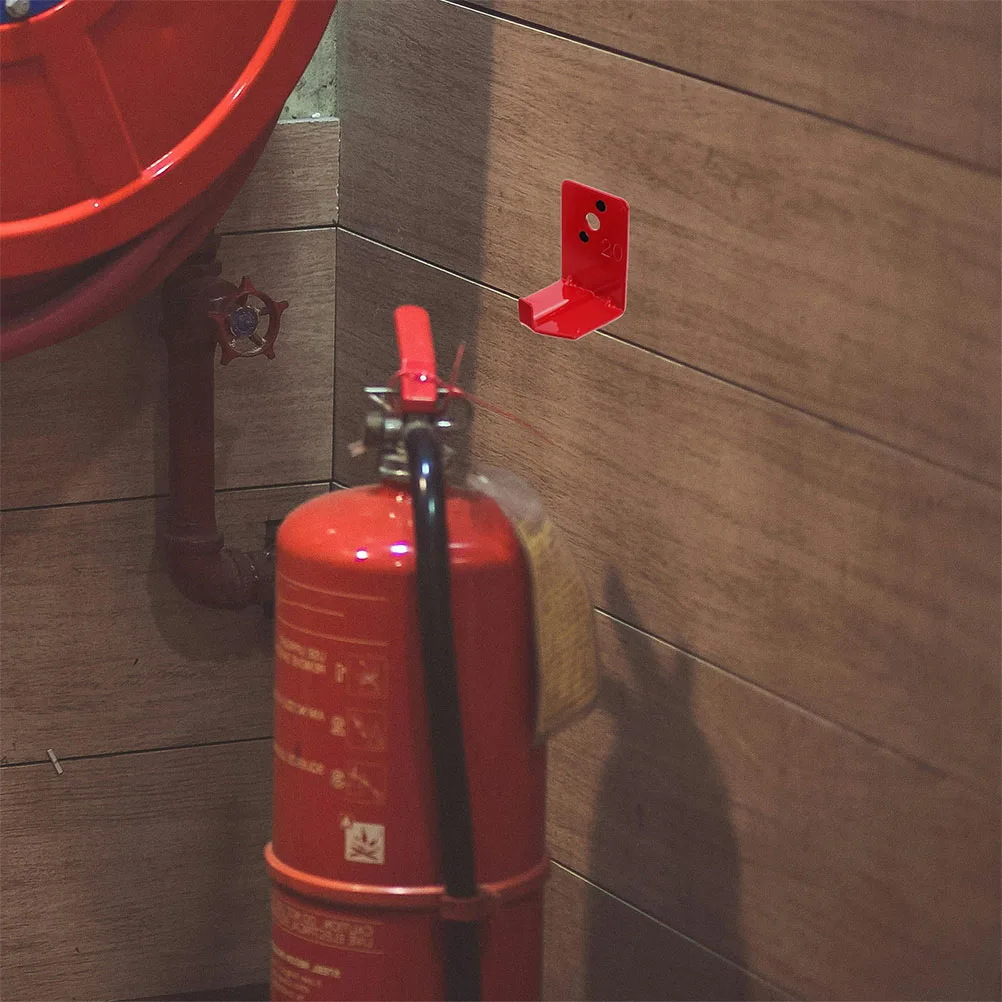 2set Fire Extinguisher Bracket Holder Wall Mount Hanging Brackets Hook Metal Spacesaving Design Easy Installation