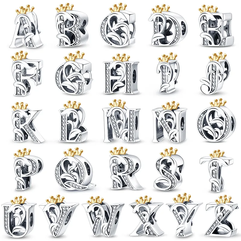 Número da Sorte 925 Pingente De Prata Charme para As Mulheres, Encantos Carta, Contas, Jóias, Se Encaixa Pulseiras Originais