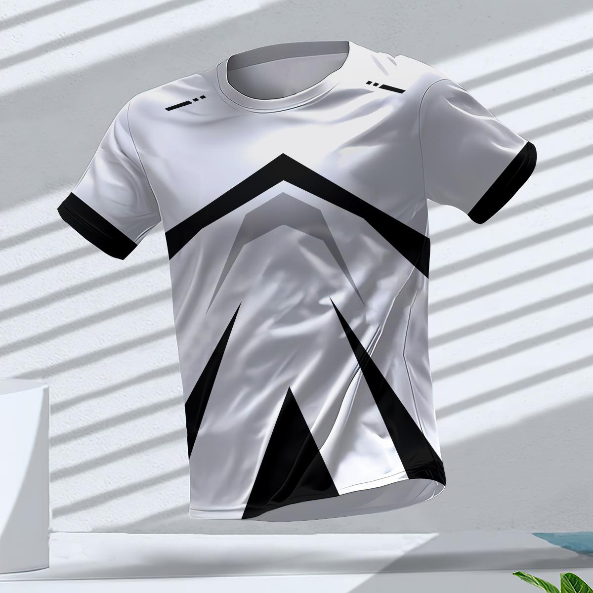 Summer Quick Dry Breathable Men's T Shirt Outdoor Run Fitness Sports Short Sleeve Tees Casual O-neck Oversized T-shirt Daily Top