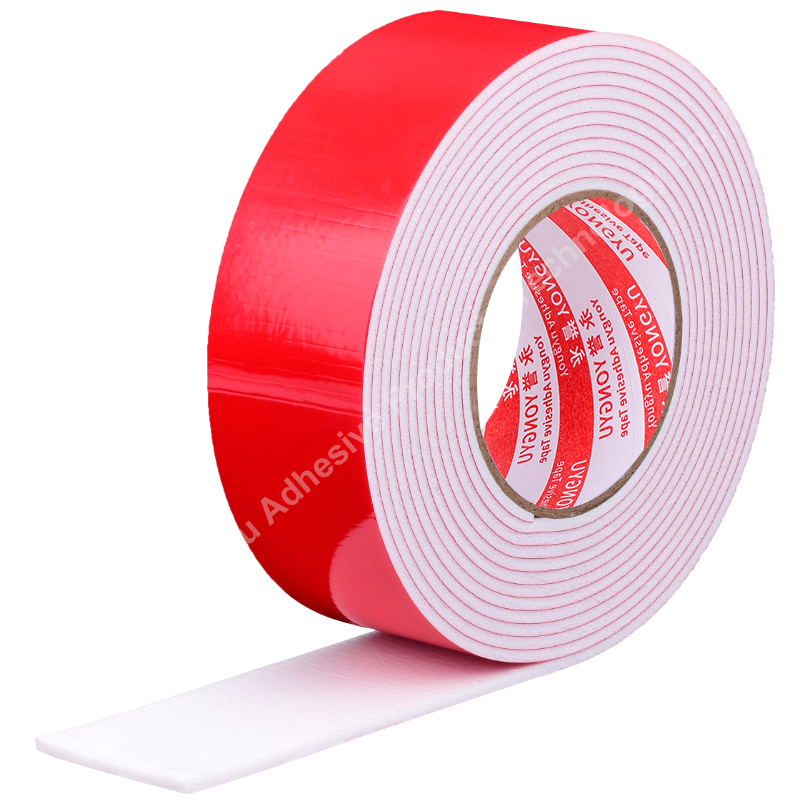 ฟิล์มสีแดงโฟมกาวสีขาวเทปสองหน้า 5 เมตรบัฟเฟอร์คงที่หัตถกรรมของเล่นเฟอร์นิเจอร์การผลิตอุตสาหกรรมบรรจุภัณฑ์