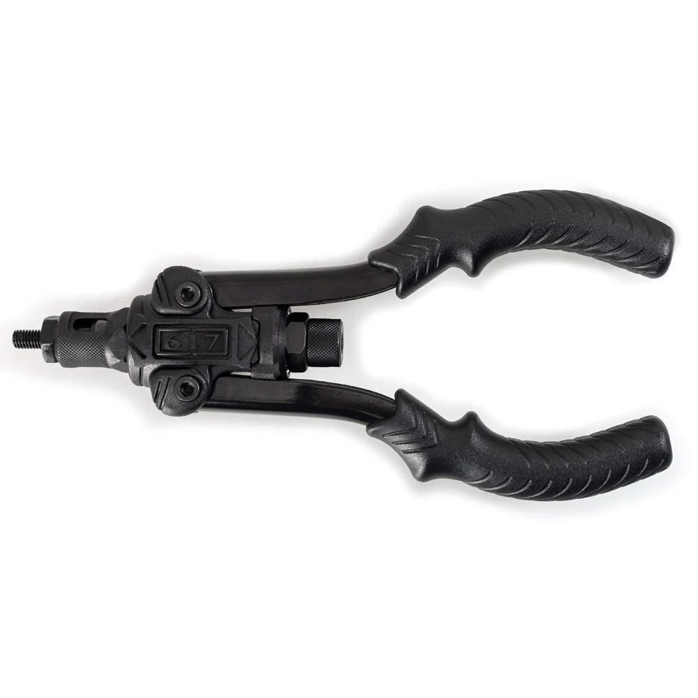 ALLSOME Professionelle Niet Setter Kit Hand Gewinde Niet Mutter Werkzeug mit 6 Metric Dorne M3 M4 M5 M6 M8 M10 HT2886