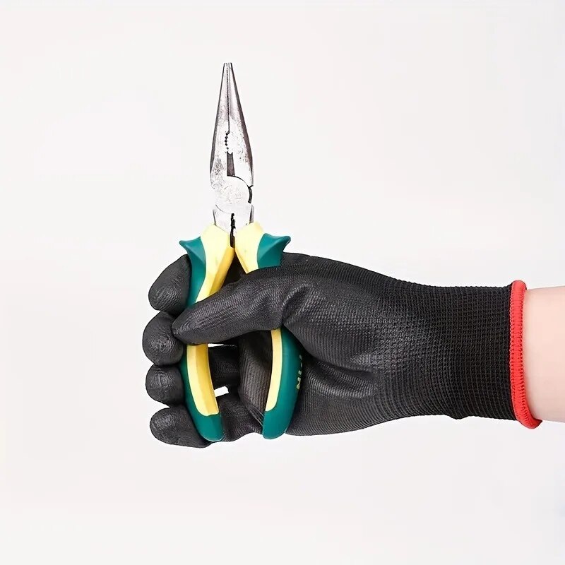 10 pares de guantes de seguridad duraderos: protección ESD antideslizante, resistente al desgaste para jardinería y carpintería