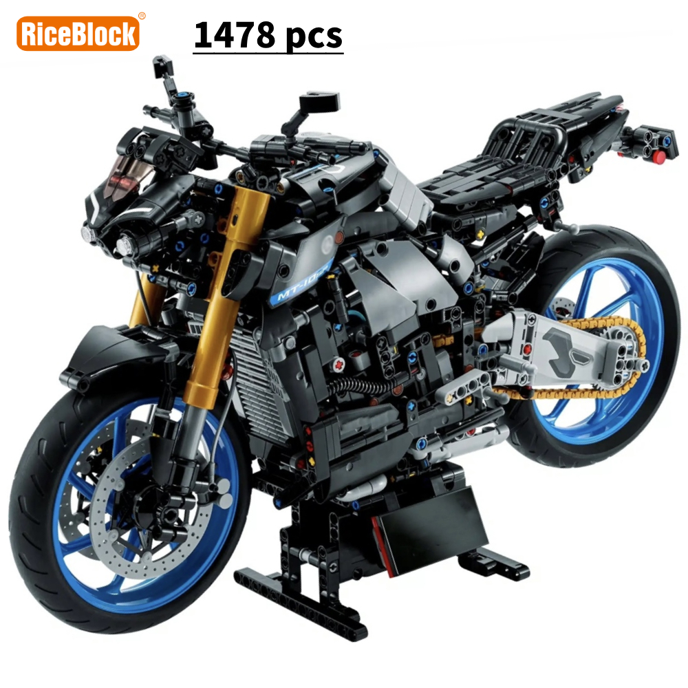 Motocicleta Modelo Building Blocks, Avançado Building Set para Adultos, Tijolos Brinquedos, Veículos Coleção, Presentes, Técnico 42159 MT-10 SP