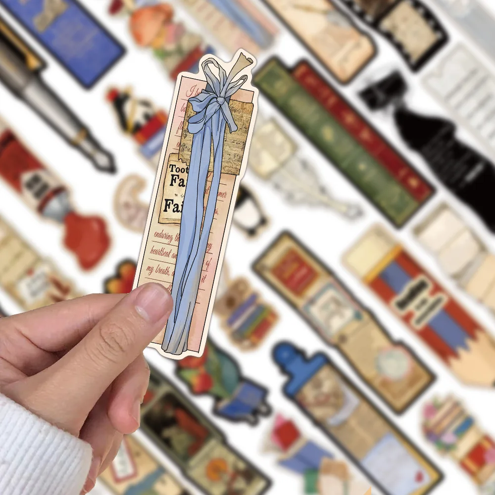 30pcs Bookmarks DIY Students Reader Page Markers Library Office Page Markings Retro Romantic Reading Books Bookish Paper