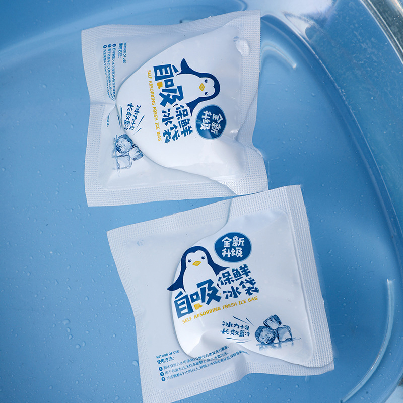 Wiederverwendbare Automatische Wasser Absorption Einfrieren Gel Eis Tasche Reise Getränke Lebensmittel Kälte Erhaltung Schmerzen Kalte Kompresse Eis Pack