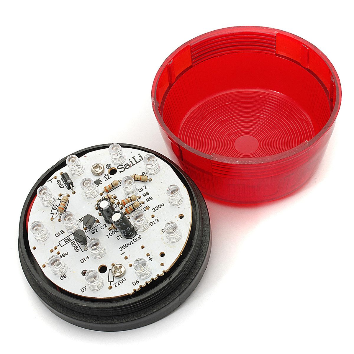 高品質防水 12V 24V 120mA 安全セキュリティアラームストロボ信号安全警告青赤オレンジ点滅 LED ライト
