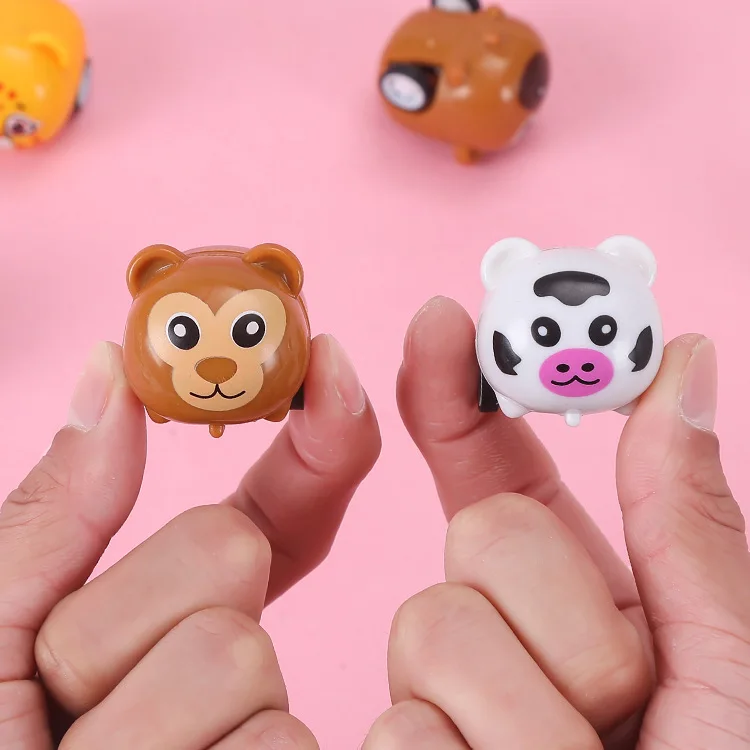 12 個かわいい動物プルバック車子供の誕生日パーティーの好意のおもちゃベビーシャワーのゲストギフトお土産男の子女の子プレゼントピニャータフィラー