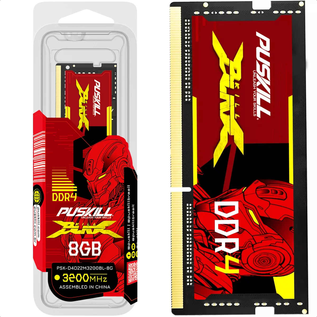 PUSKILL Killblade Memória Notebook 32gb 16gb 8gb Ddr4 1.2V 3200mhz 2666mhz 2400mhz SODIMM Memoria RAM Laptop Memory