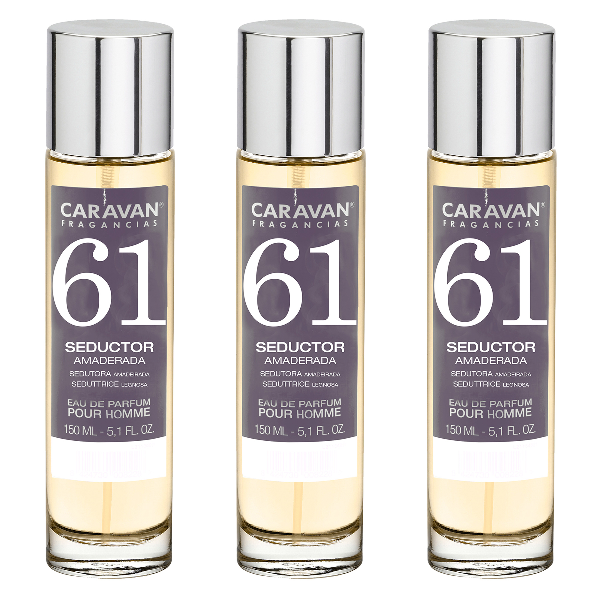 3x Caravan Perfume de Hombre Nº61 - 150ml.