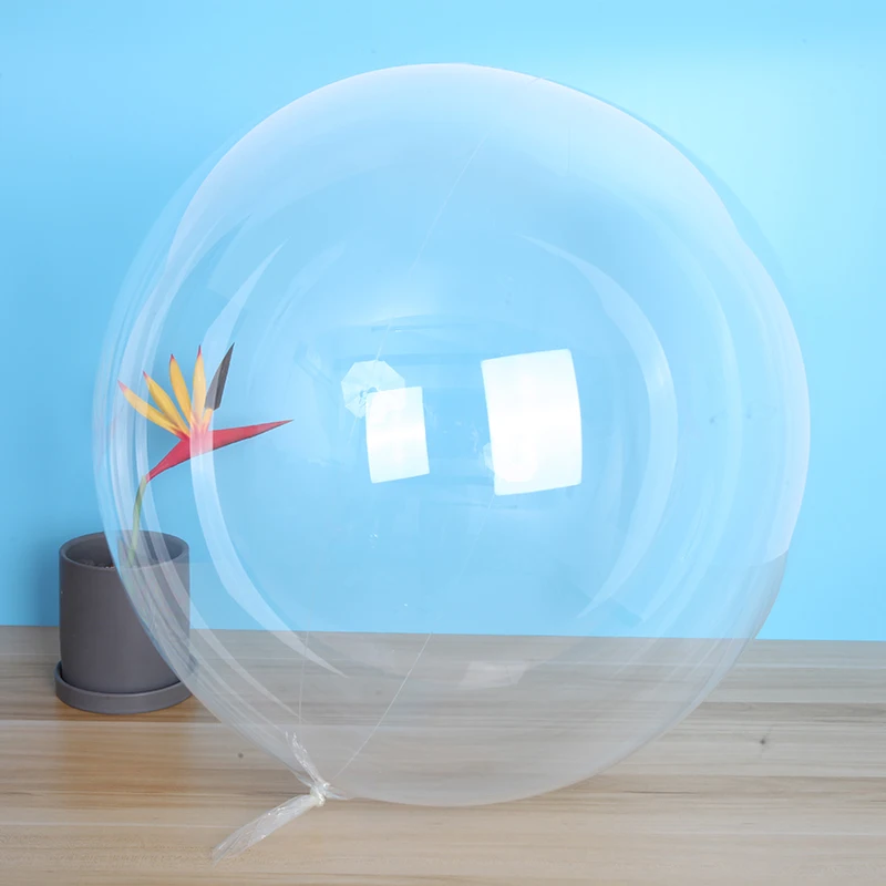 12/20/24/36 zoll Transparente Bobo Luftballons DIY Hochzeit Geburtstag Party Dekoration Kann Gefüllt Werden PVC blase Ballon Kinder Spielzeug