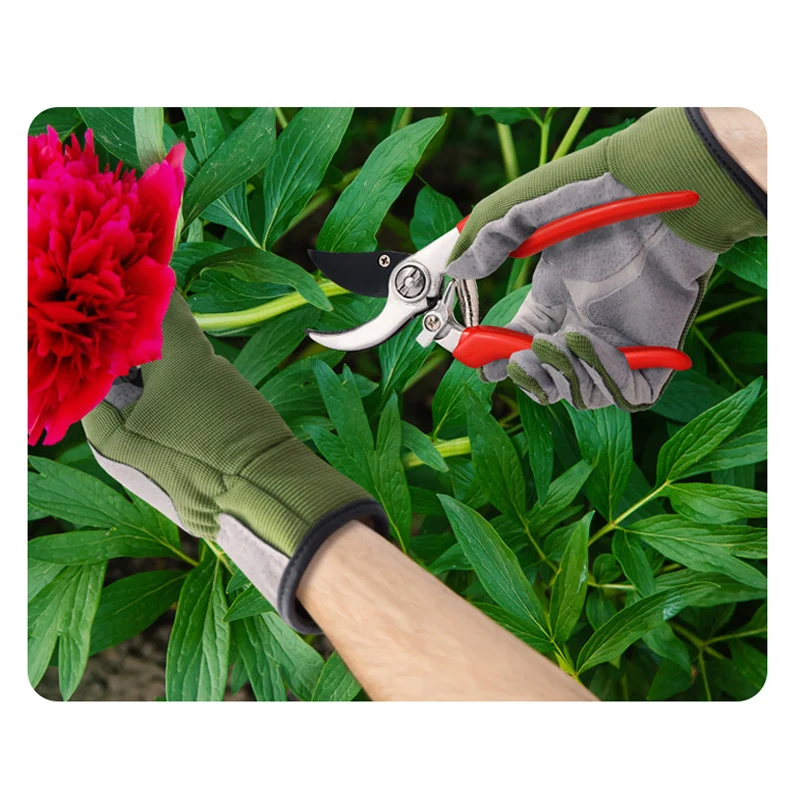 1 คู่ถุงมือทําสวน Rose Pruning Thorn PROOF ถุงมือยาว Forearm ป้องกันถุงมือสําหรับขุดปลูกสวนเครื่องมือ