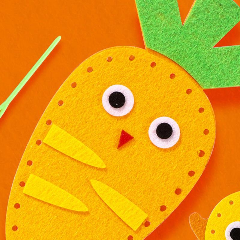 6 ピース/ロット手芸おもちゃフェルトぬいぐるみ人形縫製セット手作りキーホルダー装飾品子供のための教育縫製おもちゃ