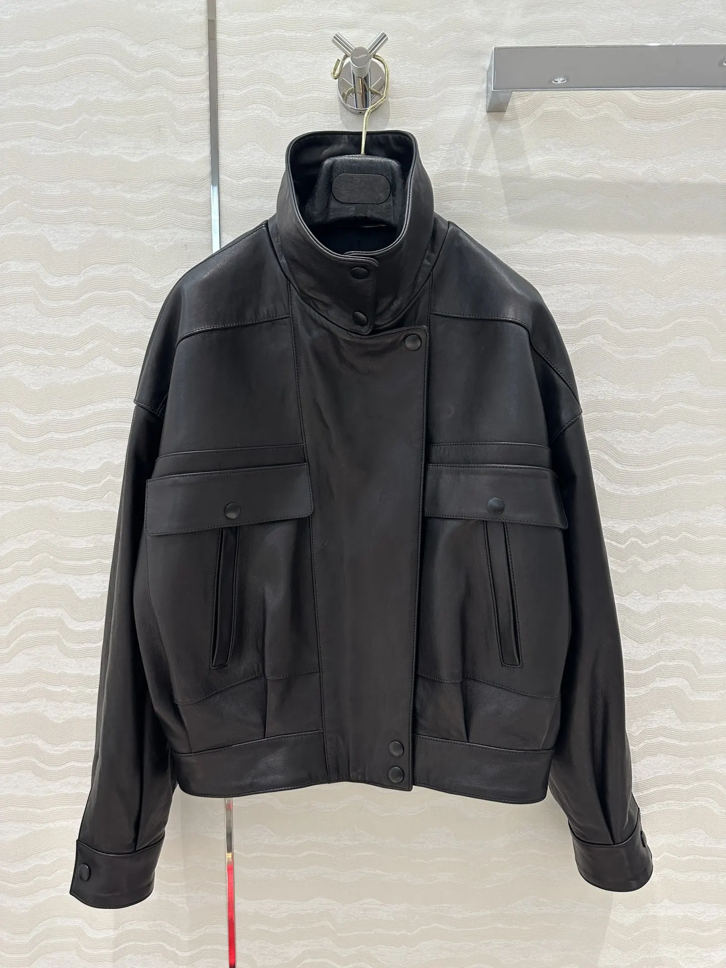 Herstel oude manieren Echt leren damesjas Dames Luxe leer en bont 2025, elegantie Winterjas Vrouwelijke jassen Overjas