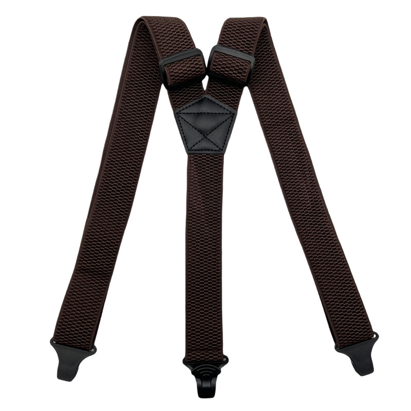 Fashion Heavy Duty Suspenders for Men Wide Work Suspenders Adjustable Straps Y Back with Plastic Clips