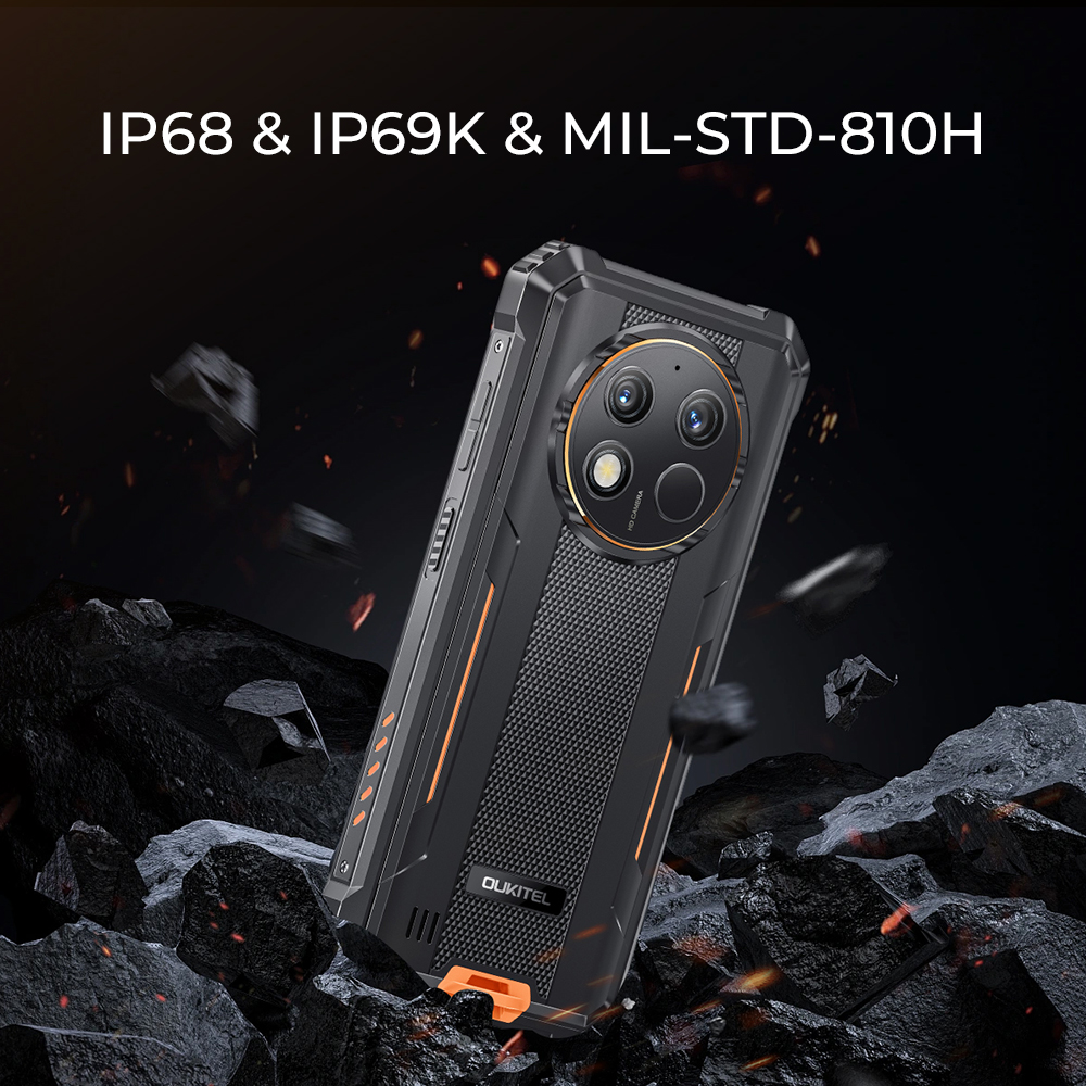 Oukitel G1 Smartphone resistente Android 6,52 ''10600mAh 24GB + 256GB teléfono resistente Android14 48MP HD + cámara teléfono celular