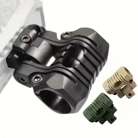 หมวกกันน็อคผู้ถือไฟฉาย 25 มม.พลาสติกหลายมุม Light CLAMP Mount พร้อมประแจด้านข้าง Rail Mount Fast อุปกรณ์เสริมหมวกนิรภัย