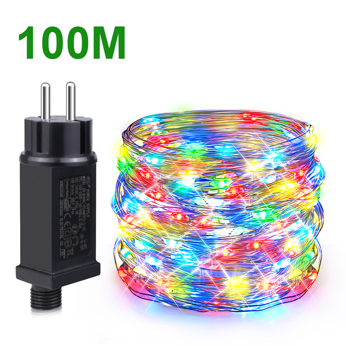 100m 50m 20m ไฟ LED String กันน้ํากลางแจ้ง Festoon Garden งานแต่งงาน Decor คริสต์มาส Fairy Garland ทองแดงสายไฟ String
