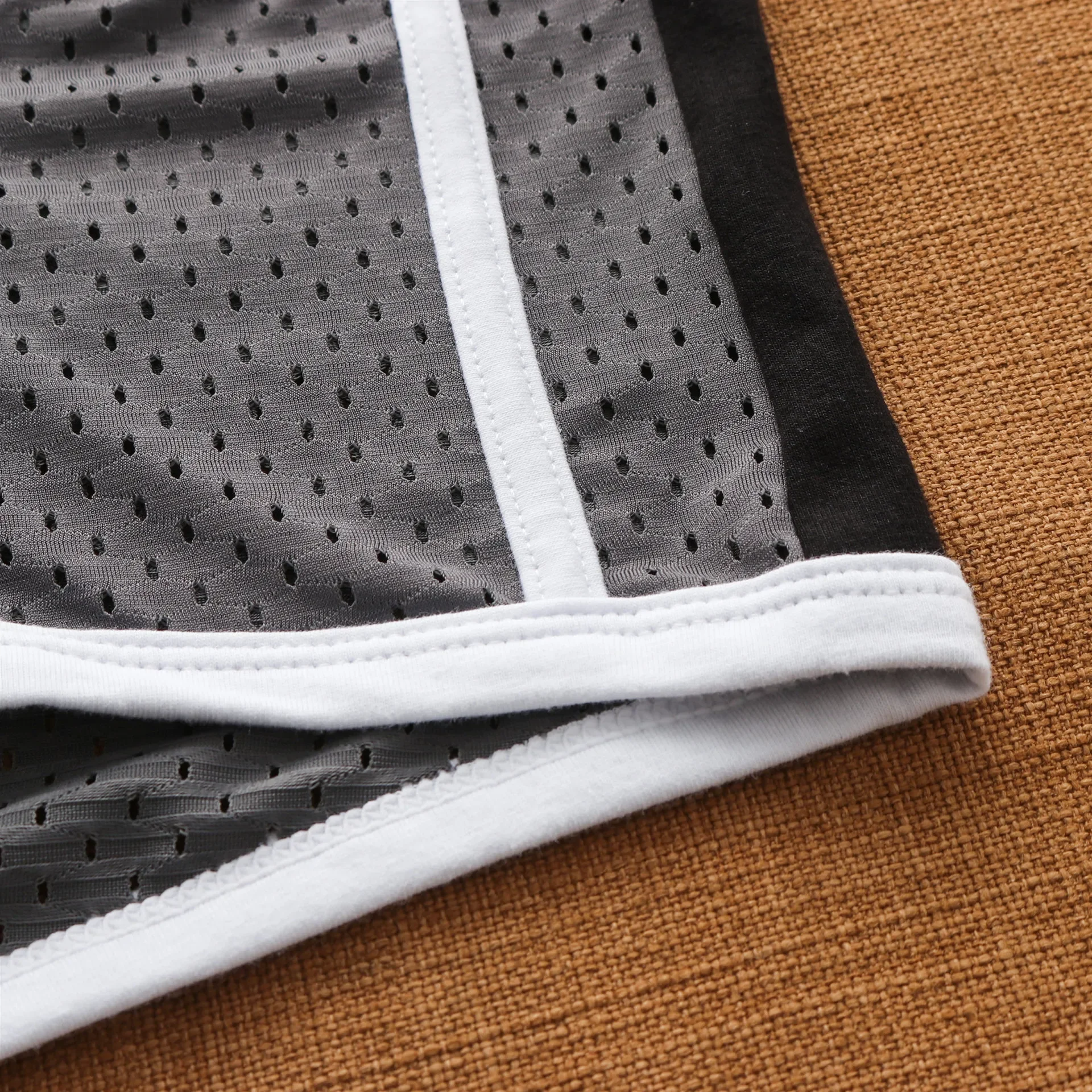 Men's panties, low rise breathable ice silk mesh comfortable tide boxers