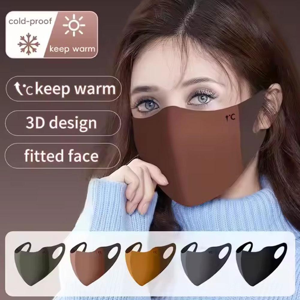 Masque facial d'hiver pour femme, cagoule thermique coupe-vent pour le cyclisme et les sports de plein air, masque de ski chaud et respirant avec couvre-nez