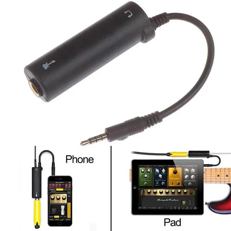 Reemplazo del convertidor de interfaz de guitarra para teléfono, interfaz de Audio de guitarra, convertidor de línea de guitarra, accesorios de guitarra 4,9 394 Re