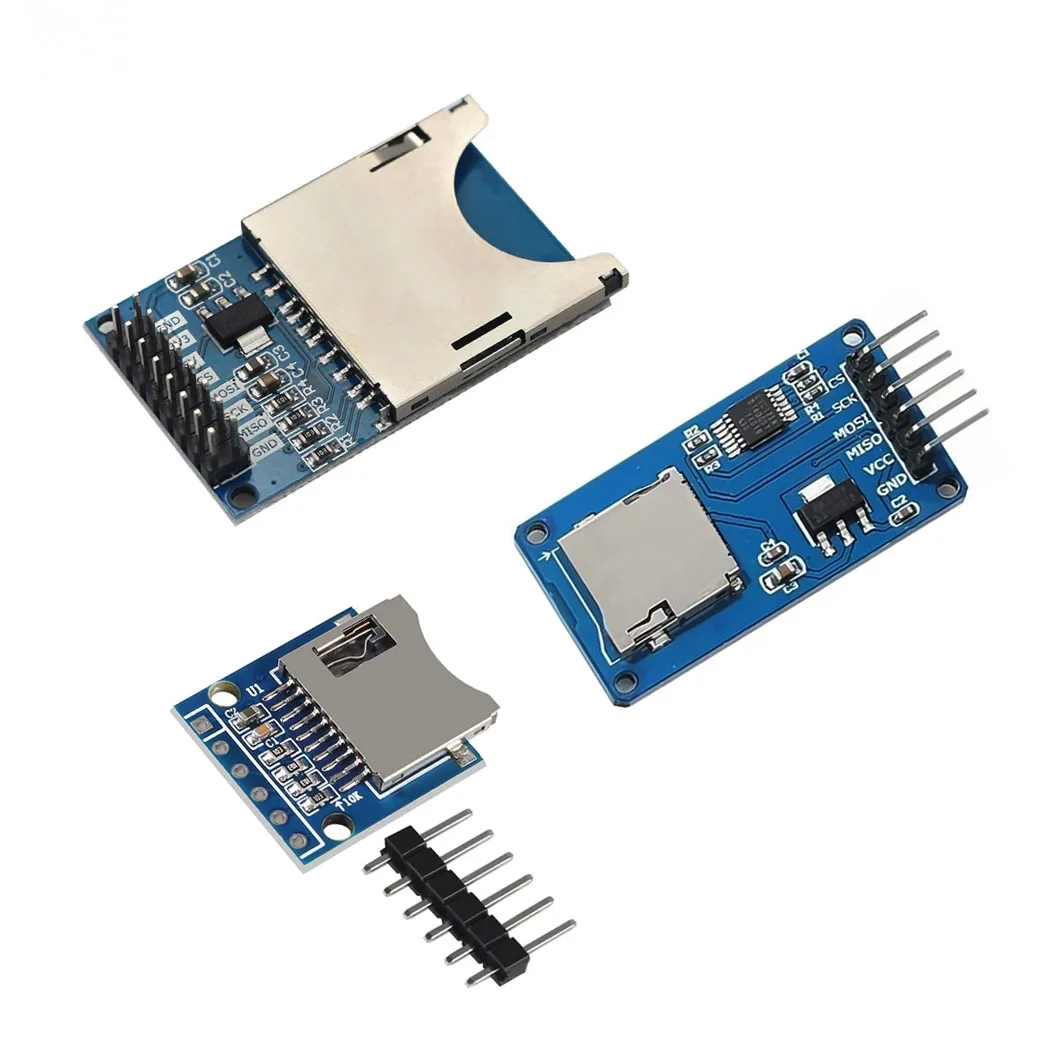 마이크로 SD SDHC TF 카드 어댑터 리더 모듈, SPI 인터페이스 레벨 변환 칩이 있는 용접 핀, Arduino Raspber 호환