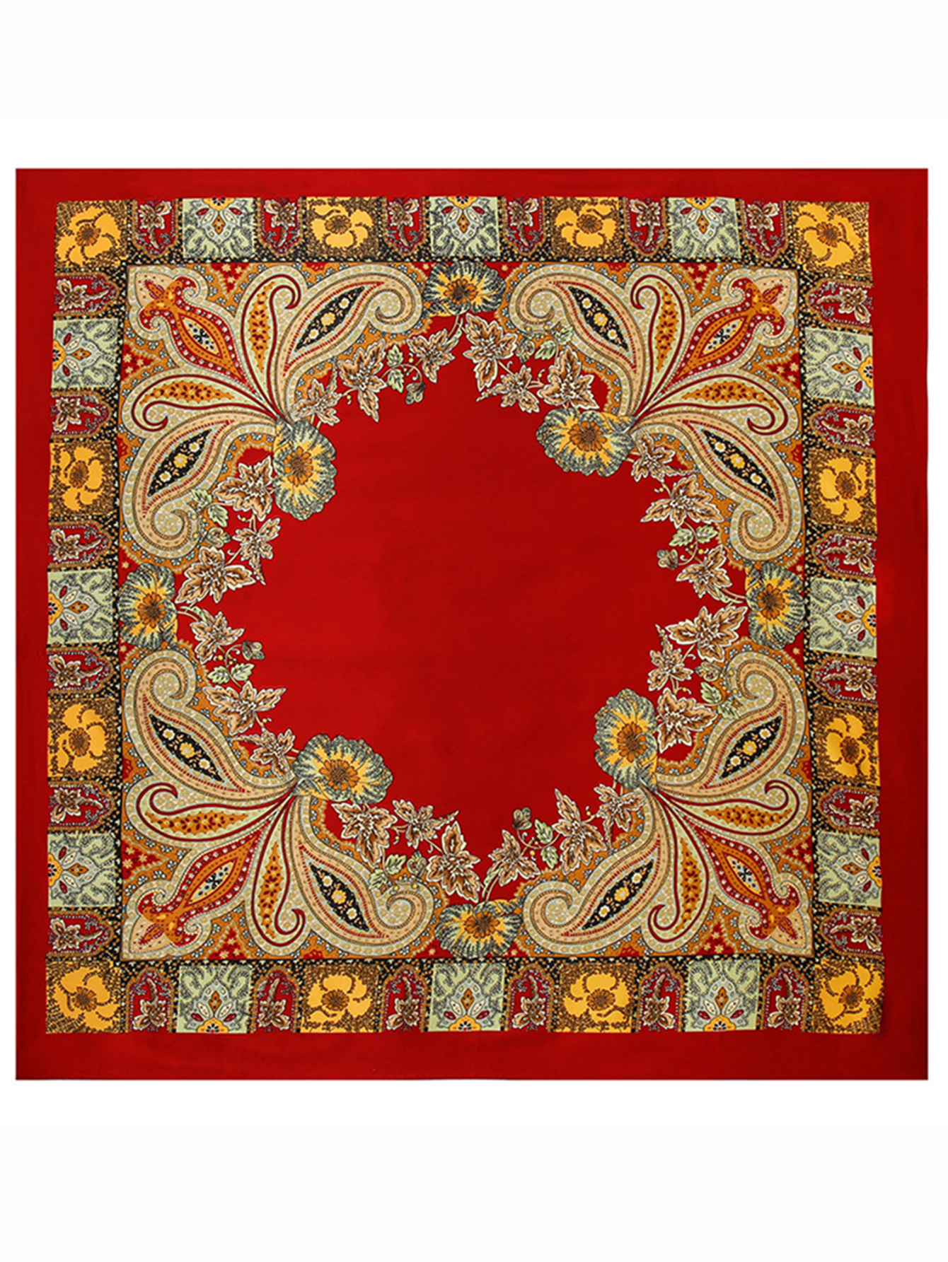 Kwadratowe jedwabne szale damskie hidżab szale modny nadruk chustka Femme szalik na głowę Foulard chustka plażowa Pareo 90*90cm ﻿