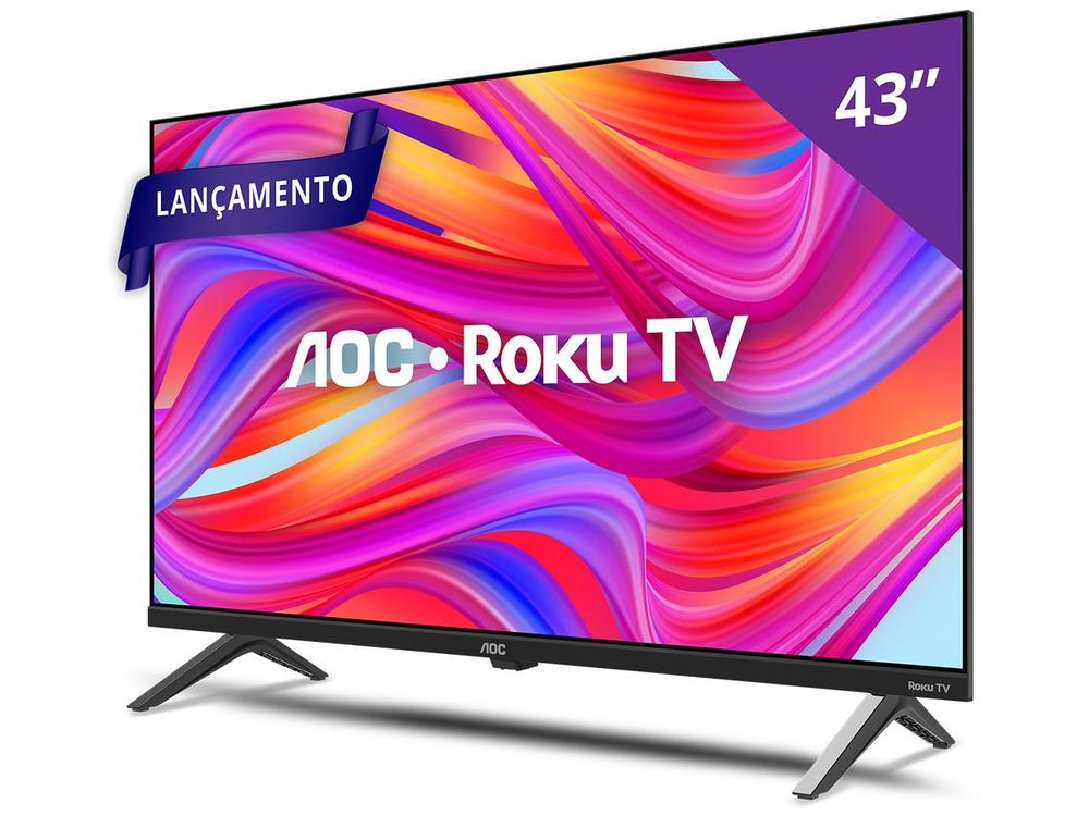 Smart TV 43" Full HD DLED AOC 43S5045/78G VA Wi-Fi 3 HDMI 1 USB