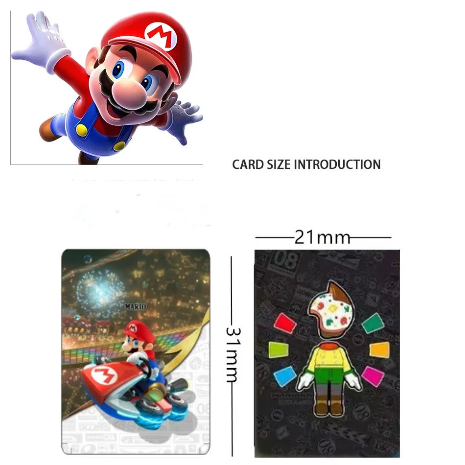 ใหม่ 20pcs Mario Kart 8 Amiibos มินิการ์ดแท็ก NFC การ์ดสําหรับสวิทช์และ Wii U--Kawaii MarioKart8 Deluxe เสื้อผ้า NTAG215 ชิปการ์ด