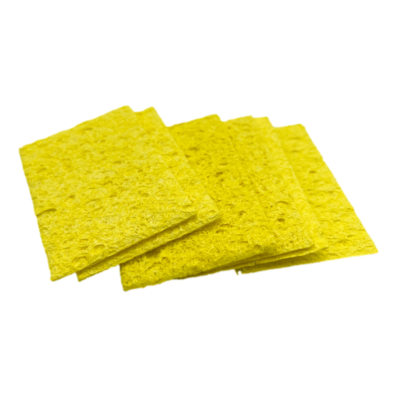 Éponge de nettoyage jaune pour fer à souder électrique durable, 5/10 pièces