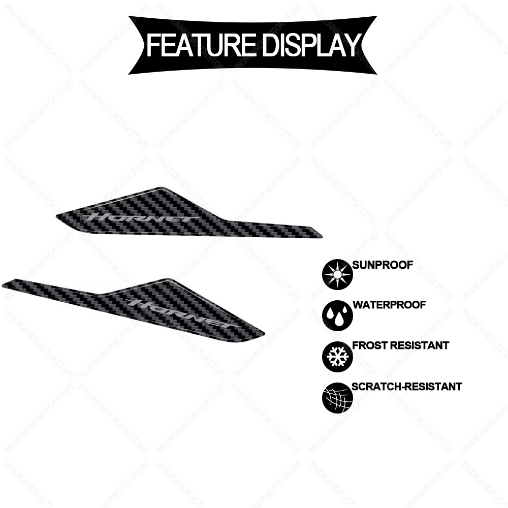 Motorcycle Accessories Waterproof Protective Sticker Side Tank Sticker 3D Resin Sticker For Hornet CB 750 CB750 2023