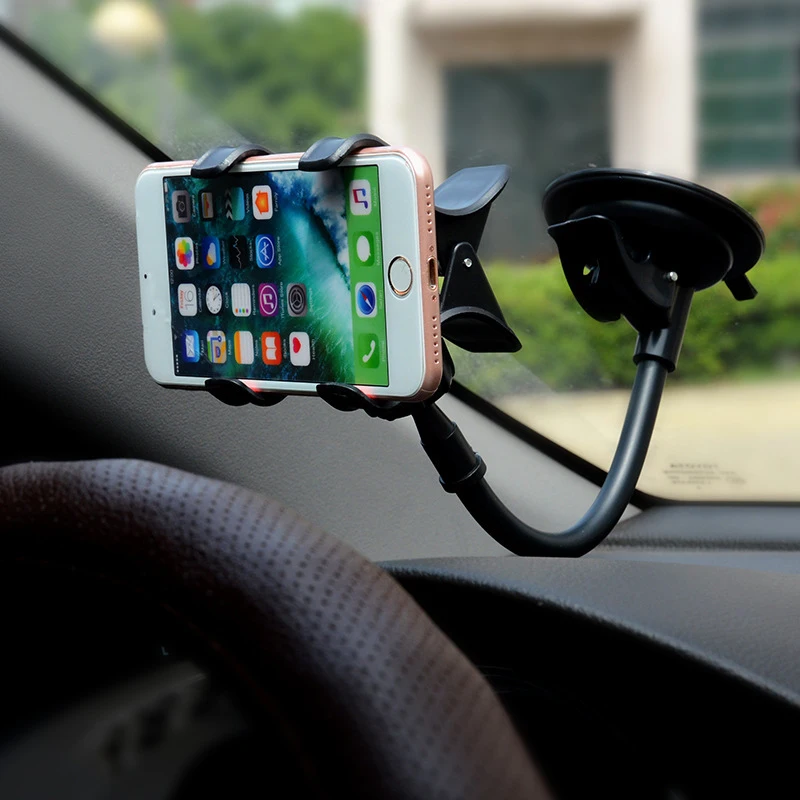 ユニバーサル自動車電話ホルダー、360 ° 回転、ダッシュボードマウント、GPSスタンド、自動アクセサリー、1個