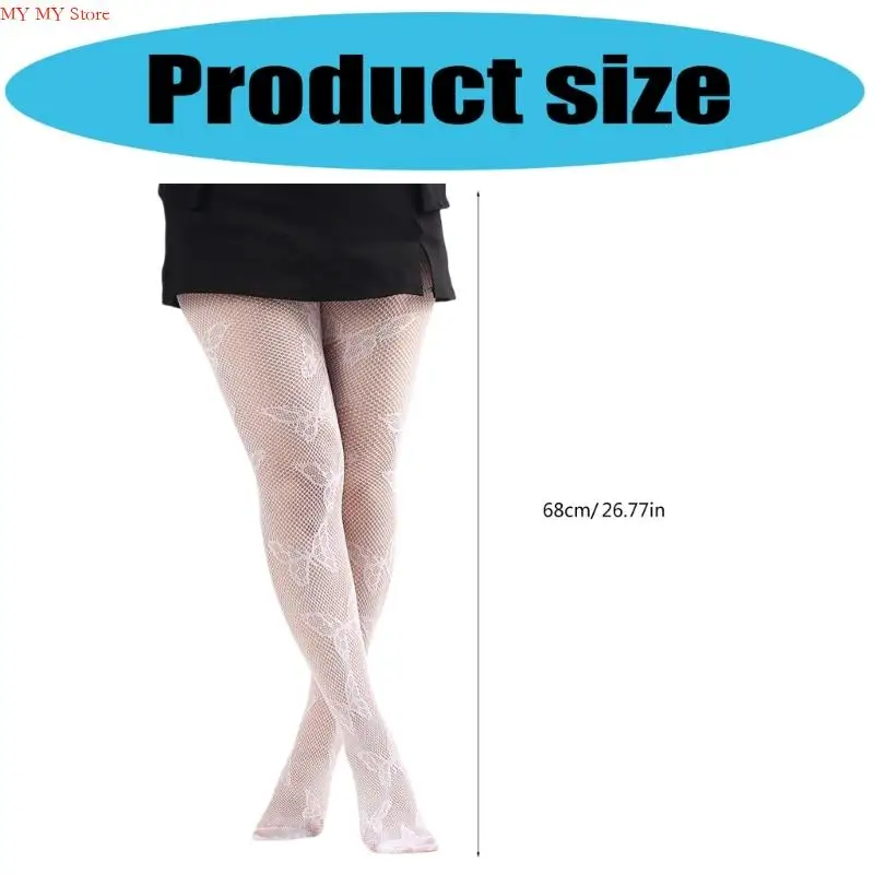 N1He musim panas tipis stoking bermotif tipis untuk wanita renda pantyhose