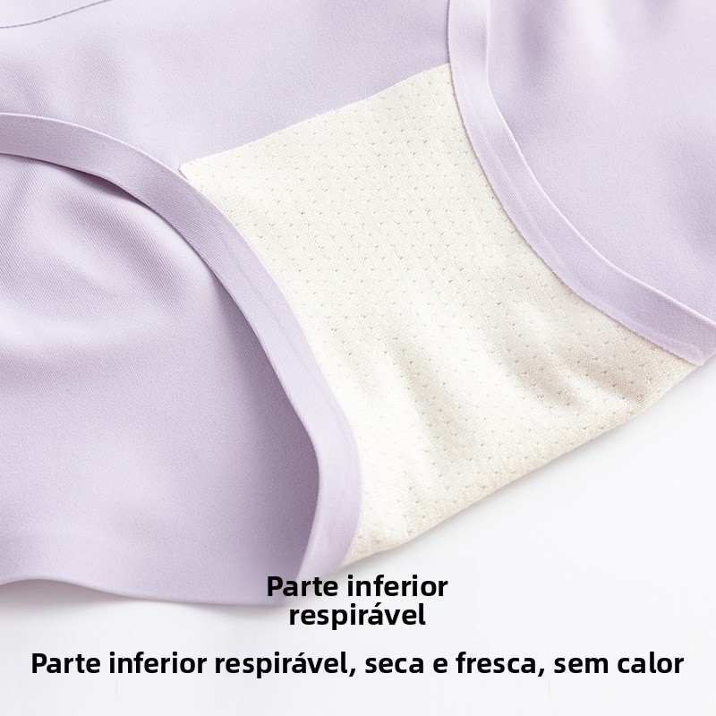 Roupas Íntimas Finas para Mulheres ávidas com Almofadas de Pelúcia, orts Confortáveis e Respiráveis, Design Personalizável