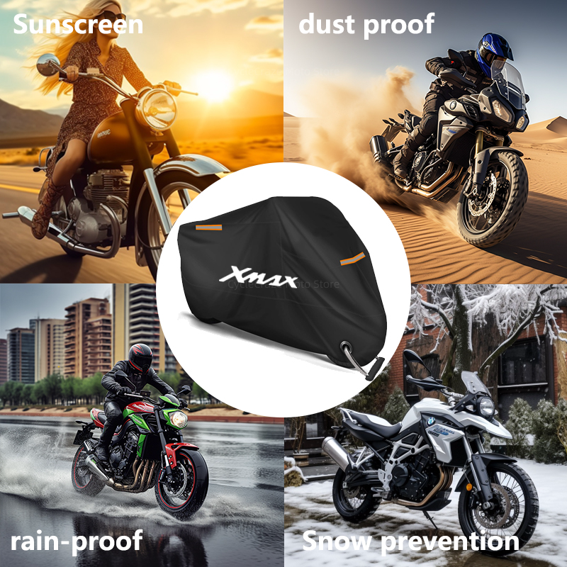 Motorrad Abdeckung Wasserdichte Outdoor Roller UV Schutz Staub Regen Abdeckung Für Yamaha XMAX X-MAX 125 250 300 400