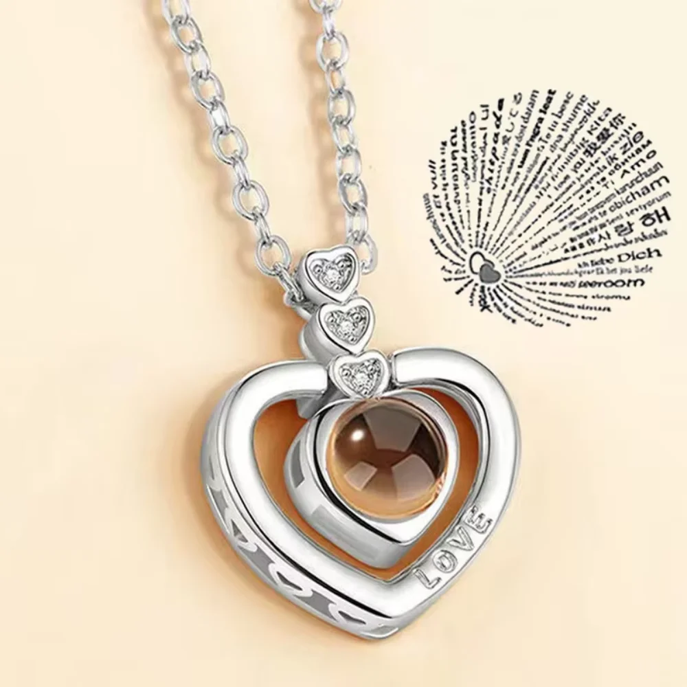 Paar-Halskette, Symbol der Liebe, Liebessprache, Text, Geschenk für die andere Hälfte