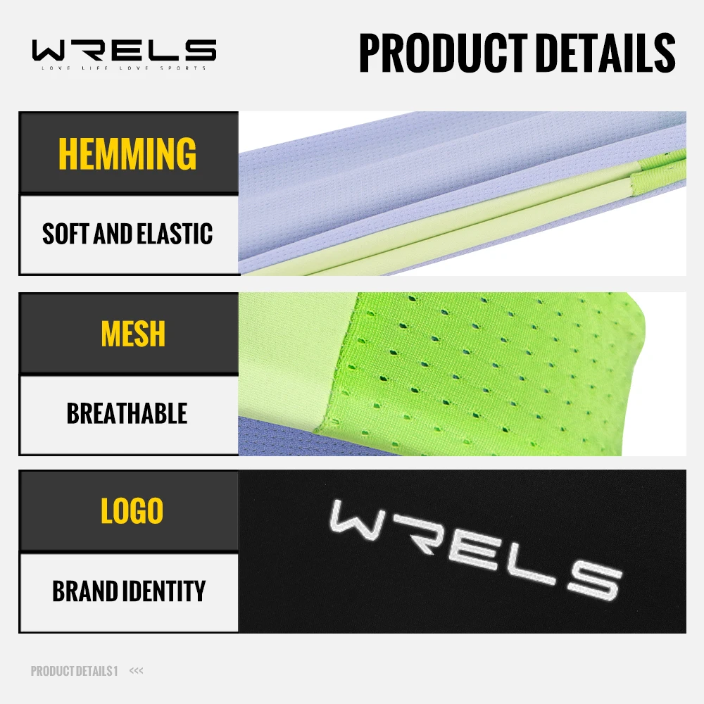 WRELS Diadema Vendaje para el Sudor Deporte Banda para el Cabello Entrenamiento Tenis Fitness Jog Baloncesto Correr Mujeres Hombres Banda para el Sudor