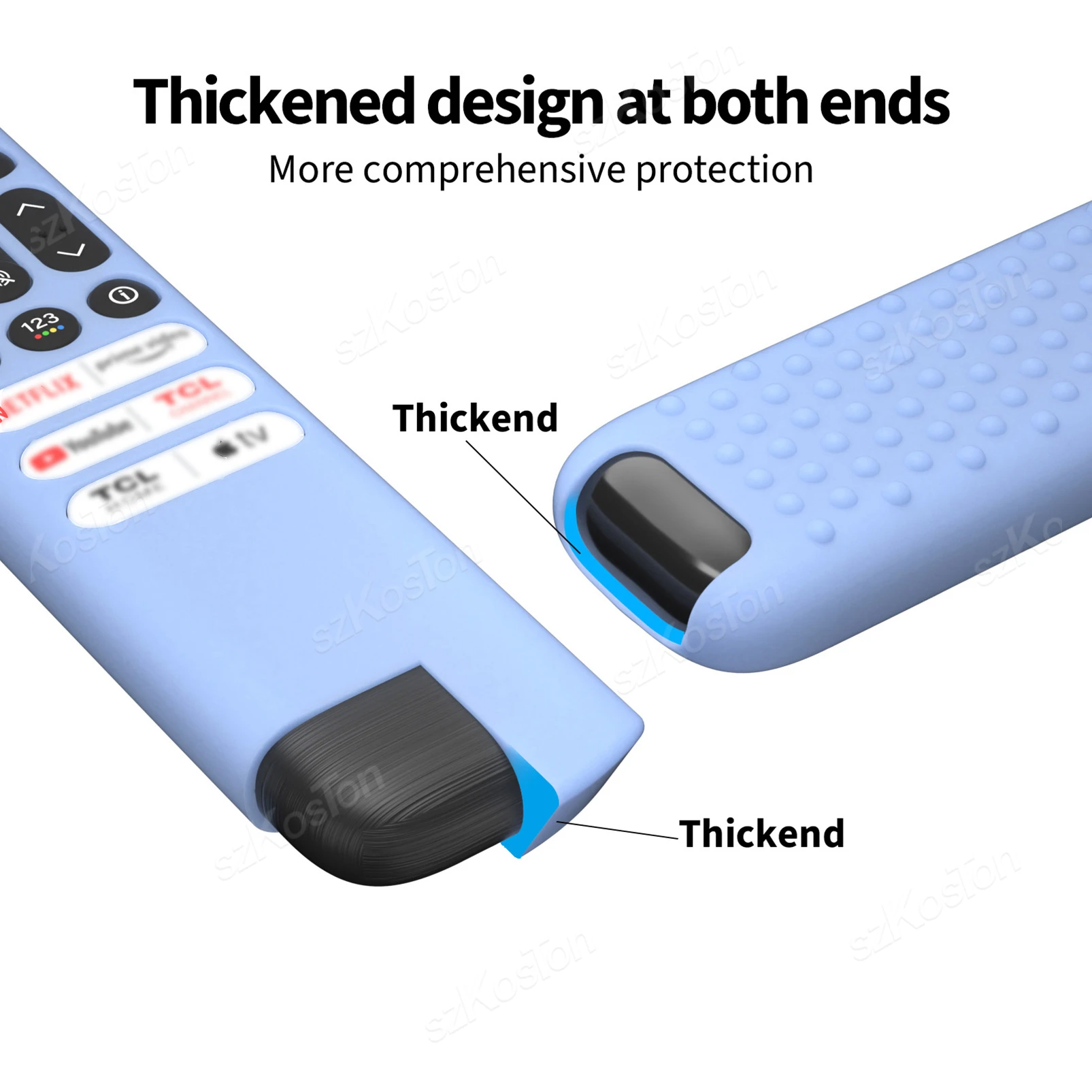 Funda de silicona para mando a distancia Smart TV, funda protectora para TCL RC813 FMB1/RC923 FMB3/RC902V FMR1 FMR4 FMR5