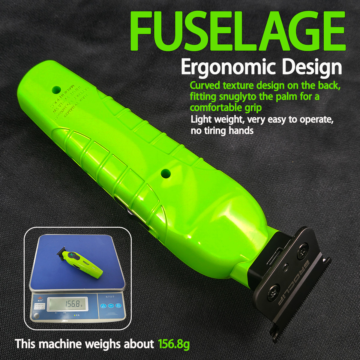 Nuevo 2025 BRDCLIP FA1T verde recortador de pelo profesional barbero tallado acabado degradado máquina cortadora eléctrica con soporte de cargador