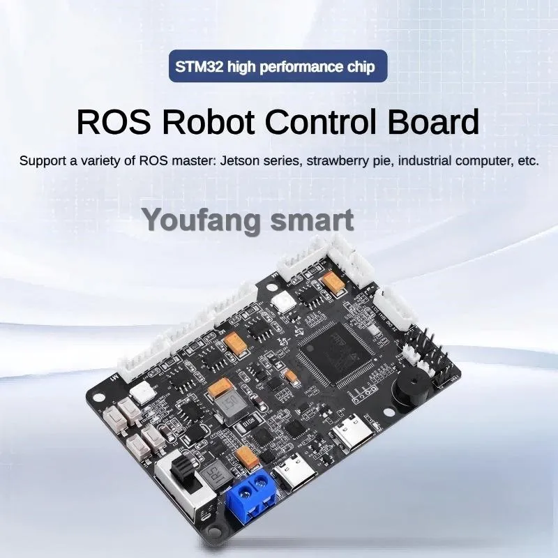 ROS2 RRC Lite Controller mit STM32 Netzteilprotokoll Integriertes IMU 4-Kanal-Encoder-Motorservo für Raspberry Pi 5 Roboter