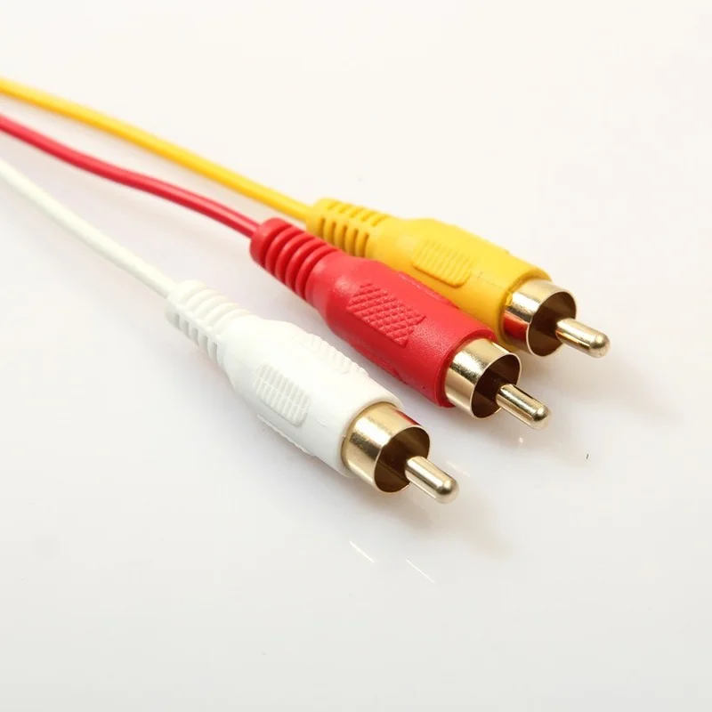 1,8 m negro compatible con HDMI macho a 3 RCA Audio Video componente AV Cable de vídeo componente de conversión