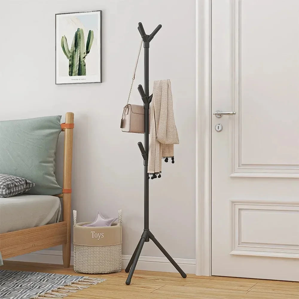 ใหม่ยืนCoat Rack Hookในครัวเรือนแขวนเสื้อผ้ายืนห้องนอนเสื้อผ้าRackประหยัดพื้นที่เสื้อผ้าRack Stand