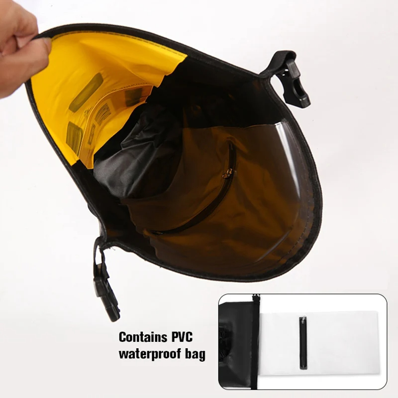 25L 30L ว่ายน้ํากระเป๋า PVC แห้งกระเป๋าเป้สะพายหลังกันน้ํากระสอบขนาดใหญ่ River Trekking กระเป๋าล่องแก่งกลางแจ้งกระเป๋าเดินทางกระเป๋าถือ