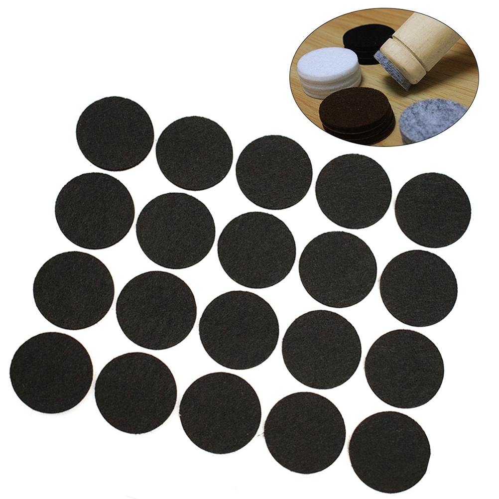 Almohadillas negras para muebles, alfombrillas protectoras redondas para mesas y sillas, protectores para el hogar, 100 piezas