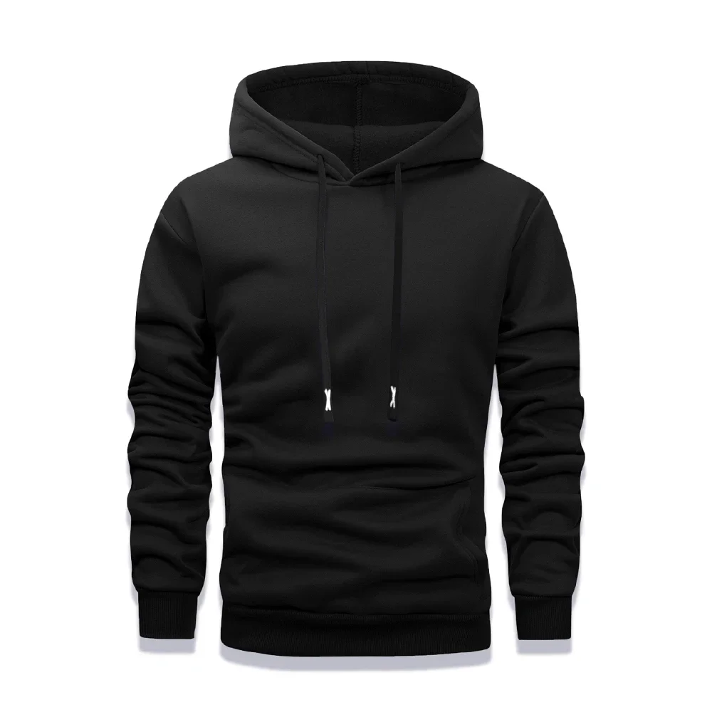 Jerséis de primavera y otoño, sudaderas de gran tamaño de varios colores negros a la moda, sudaderas con capucha informales para hombre, sudaderas con capucha cálidas de lana para mujer