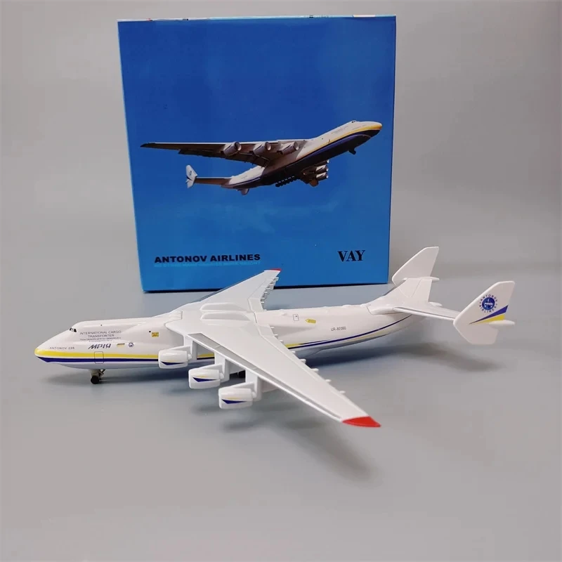 20 cm Ucraina Antonov AN225 Mriya Modello in metallo Aereo in scala 1:400 Aereo in miniatura per le collezioni