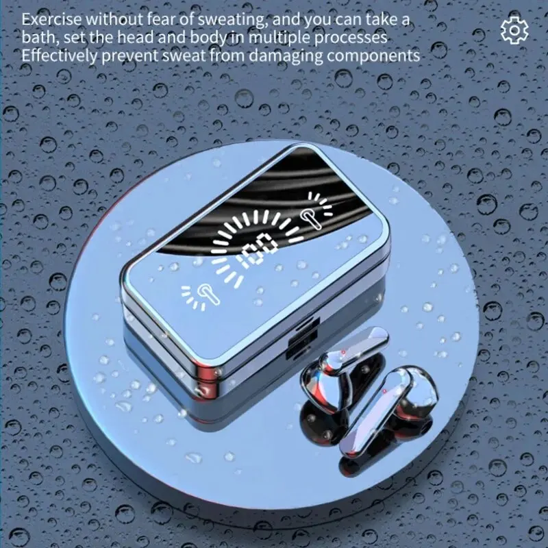 Auriculares inalámbricos S20 con Bluetooth 5,3, cascos estéreo con espejo, Control Digital táctil, deportivos, para juegos