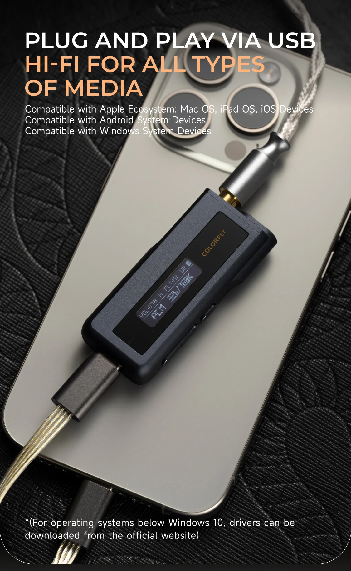 COLORFLY CDA-M2 DAC/AMP USB portátil dual CS43198